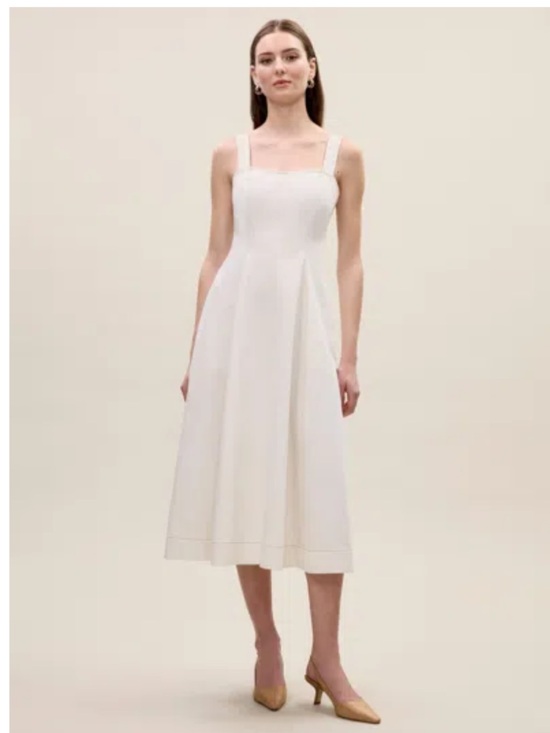 Rebecca Taylor Dresses & Skirts - Rebecca Taylor Cora Denim Eggshell Wash Denim Midi Dress, Size 10